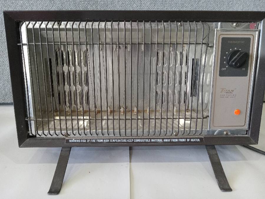 Vintage Titan By Rival Fan Forced Radiant Heat Model RT-12D Brown Electric  Space Heater M9 Auction | Auction Synergy