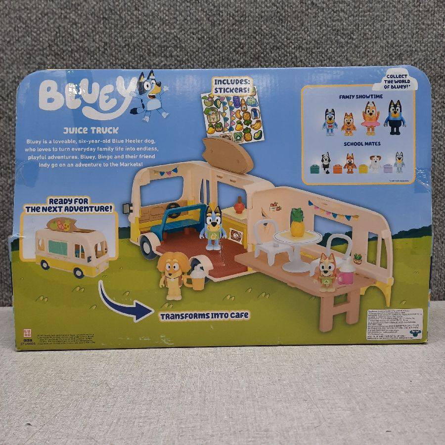 Bluey store Family Home & bluey juice truck