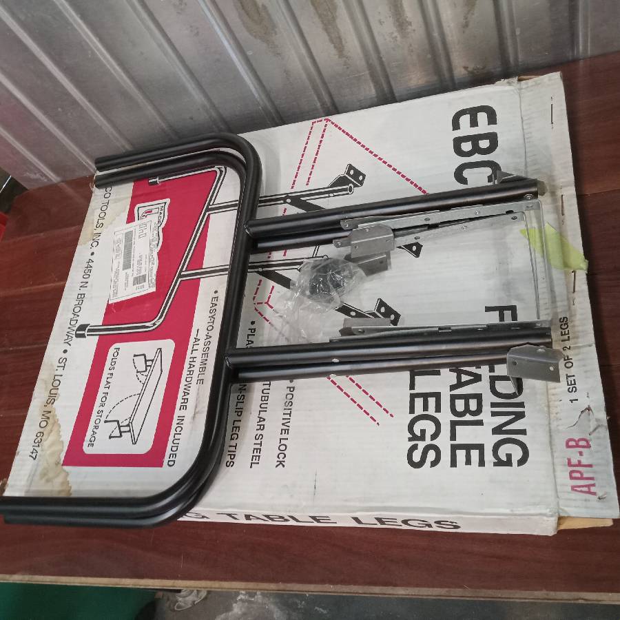 EBCO folding table legs 29x24inch 3D Auction