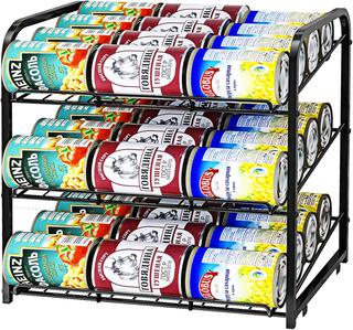 Simple Trending Can Rack Organizer, Stackable Can Storage Dispenser Holds  up to 36 Cans for Kitchen