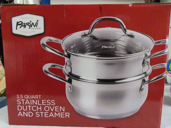 Parini Signature Series 7 Quart Stainless Steel Dutch Oven With Lid BRAND  NEW