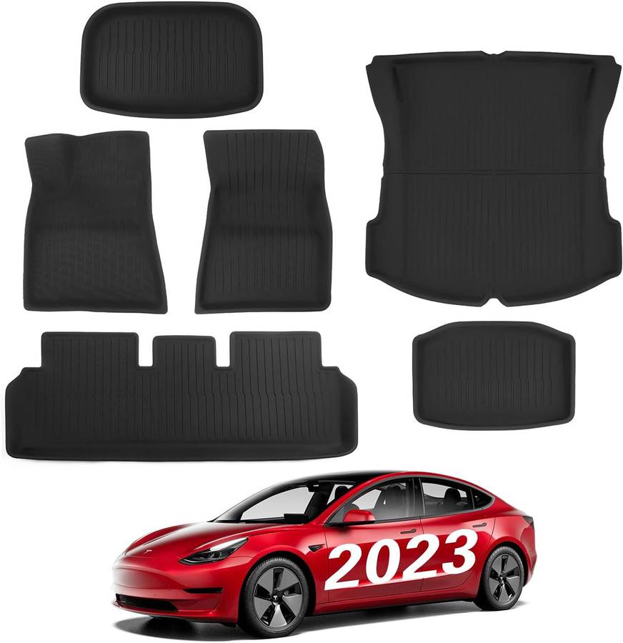 Tesla Model 3 Floor Mats Interior Liners