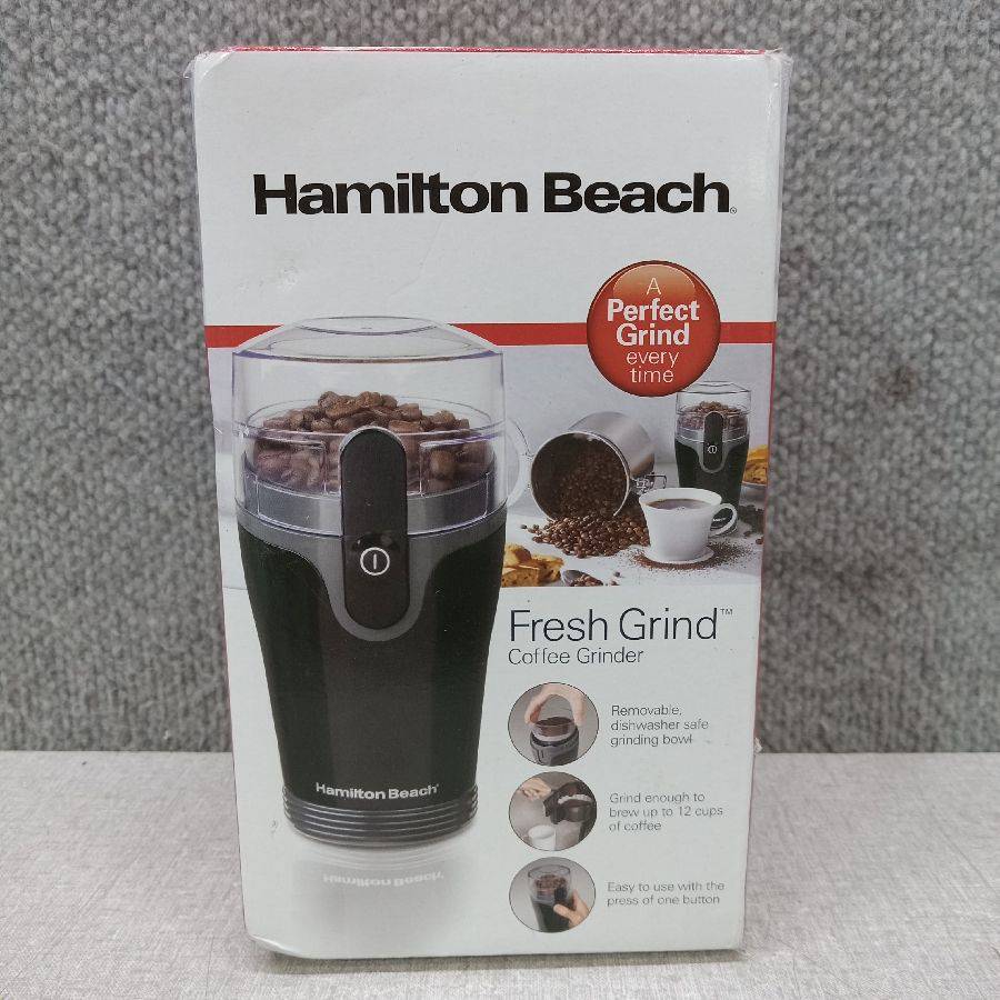 Hamilton Beach Fresh Grind Electric Coffee Grinder for Beans, 12 Cups,  Black