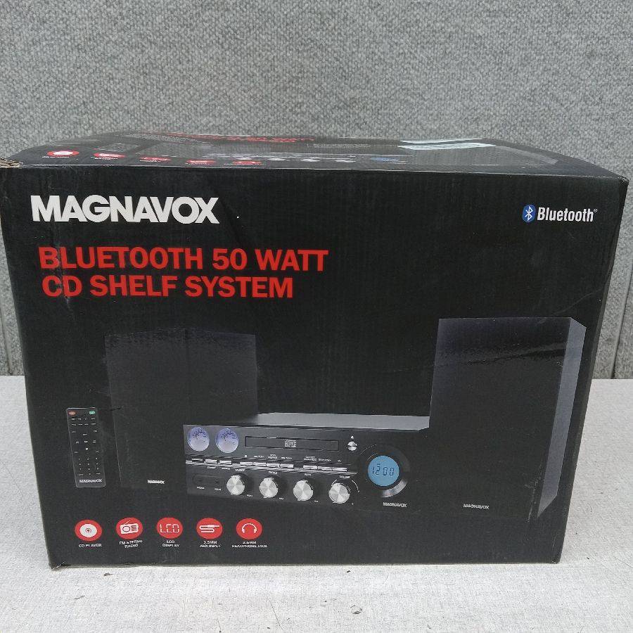 Magnavox MM451 3-Piece Tray Loading CD Shelf System with Digital