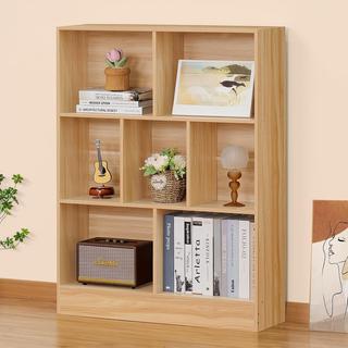 LEYAOYAO 5 Cube Small Bookshelf,3 Tier Mid-Century Modern Bookcase with  Legs,Wood Kids Bookshelves