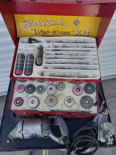 Black And Decker Vibro Centric Kit In Metal Heavy Duty Box Auction