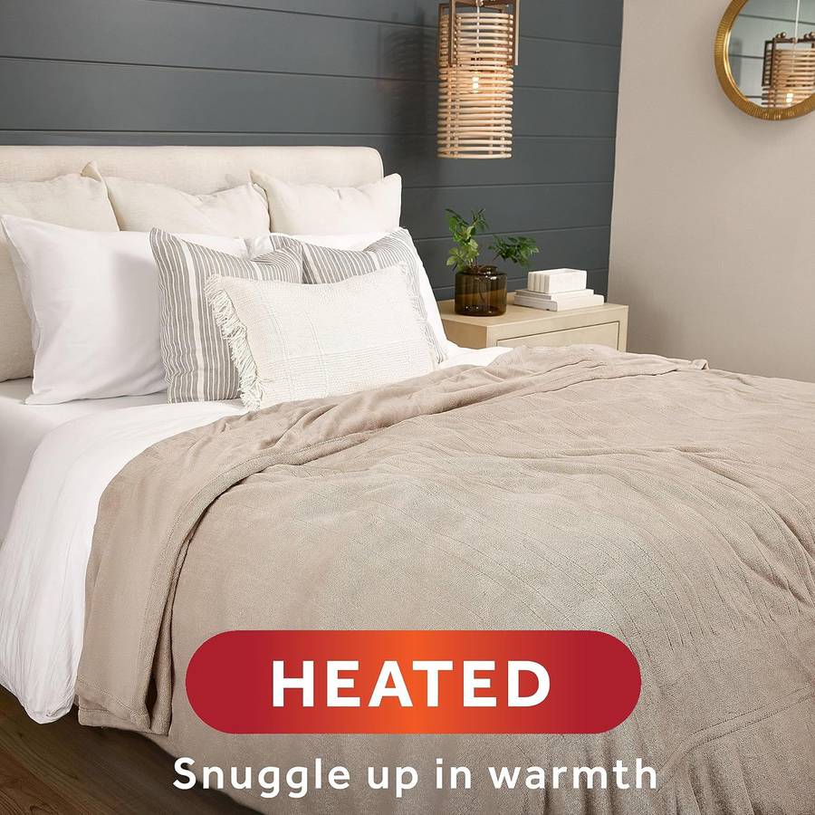 Sunbeam heated blanket discount auto shut off