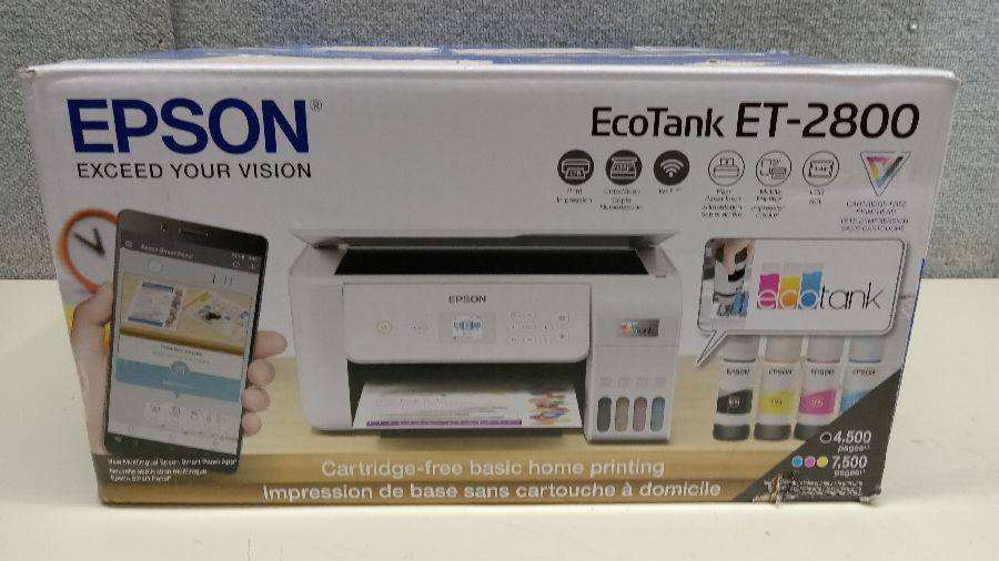 Epson EcoTank ET-2800 Wireless Color All-in-One Cartridge-Free Supertank  Printer with Scan and Copy ? The Ideal Basic Home Printer - White