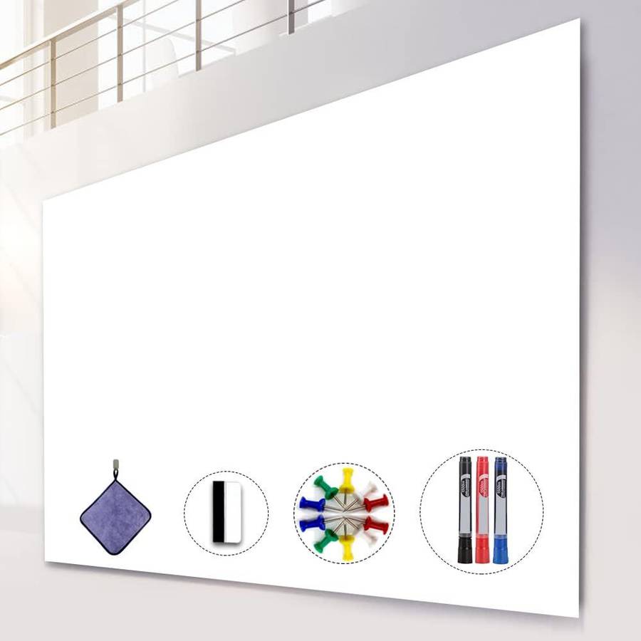 Dry Erase Sticker for Wall, White Board Stickers, 4' x3' Whiteboard Wall  Paper Roll, 48 x 36 inches Dry Erase Paper Auction