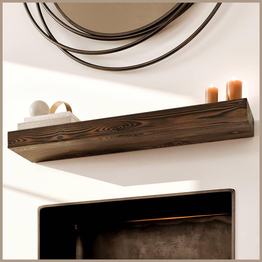 Fireplace Mantel Shelves, Rustic Mantel Shelf