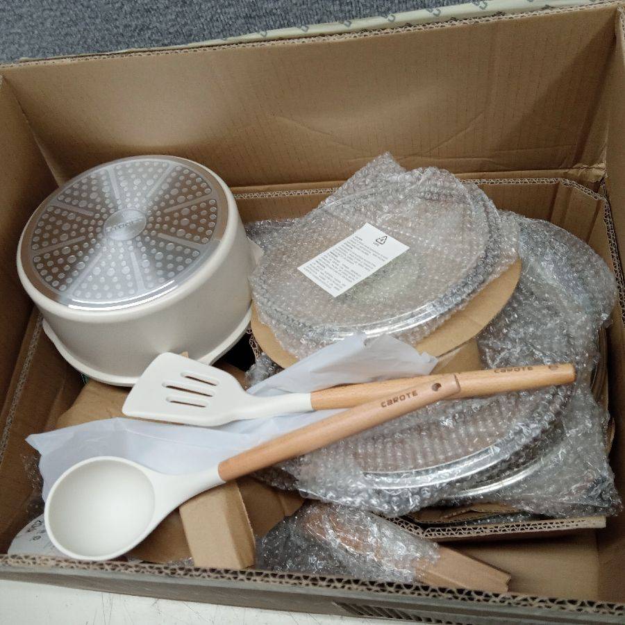 Carote Nonstick Cookware Sets, 5 Pcs Granite Non Stick Pots and