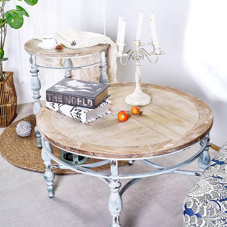 French country deals round coffee table