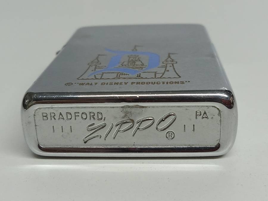 Walt Disney Productions Rare Zippo 1987 Disneyland Castle Reg 200 Classic  Brushed Chrome 02. (216) Auction | Auction Synergy