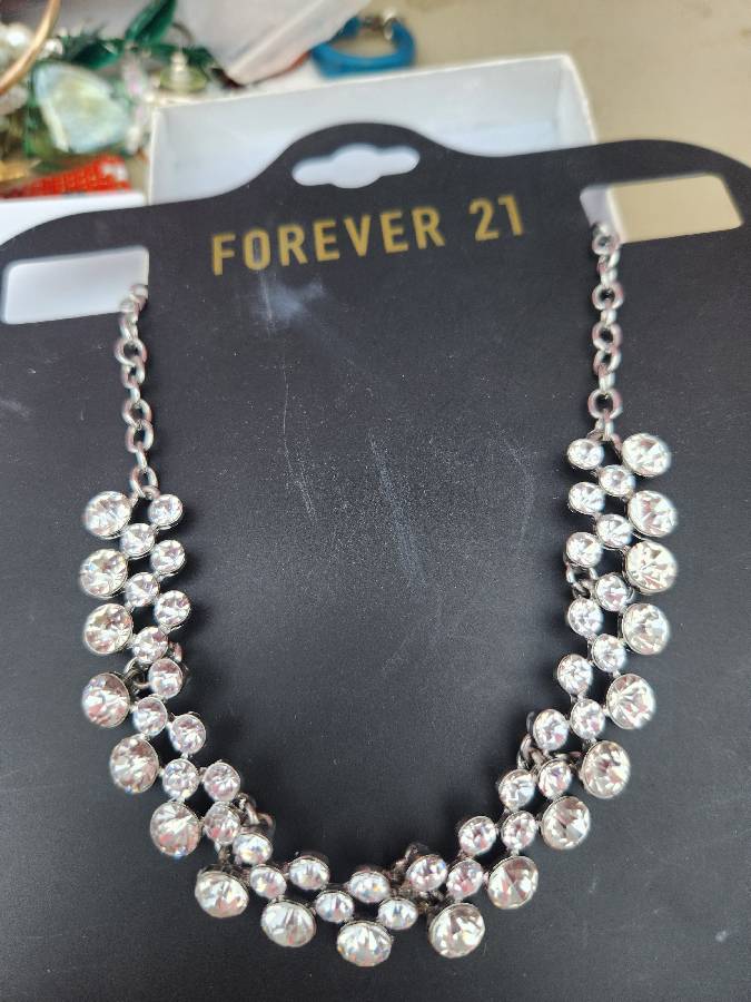 Box Of Necklaces Earrings And Box Of Jewelry For Crafts Auction