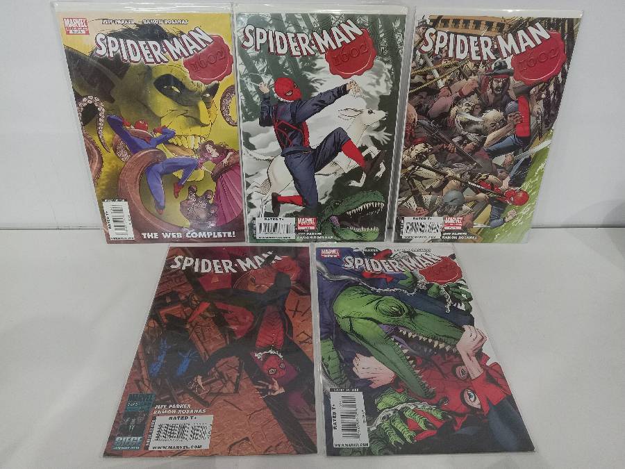 Set of 5 Marvel Limited Series Spiderman 1602 Collectible Comic Books 239  Auction