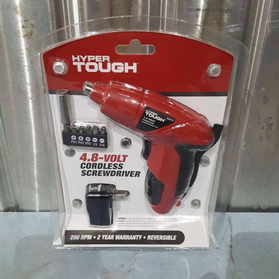 Hyper tough 4.8 on sale volt cordless screwdriver