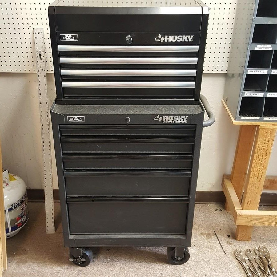 Two Piece Husky Tool Box With Keys And Tools Included More Tools