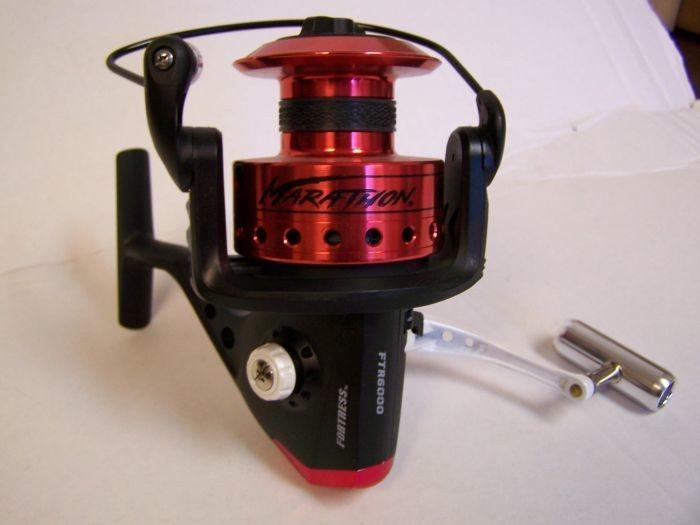 Fortress Marathon FTR 6000 Spinning Reel- 5 bearing - 4.1:1 Ratio - Red  Auction
