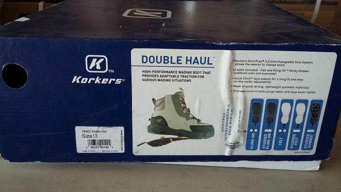 Korkers Double Haul Wading Boot Size 13 