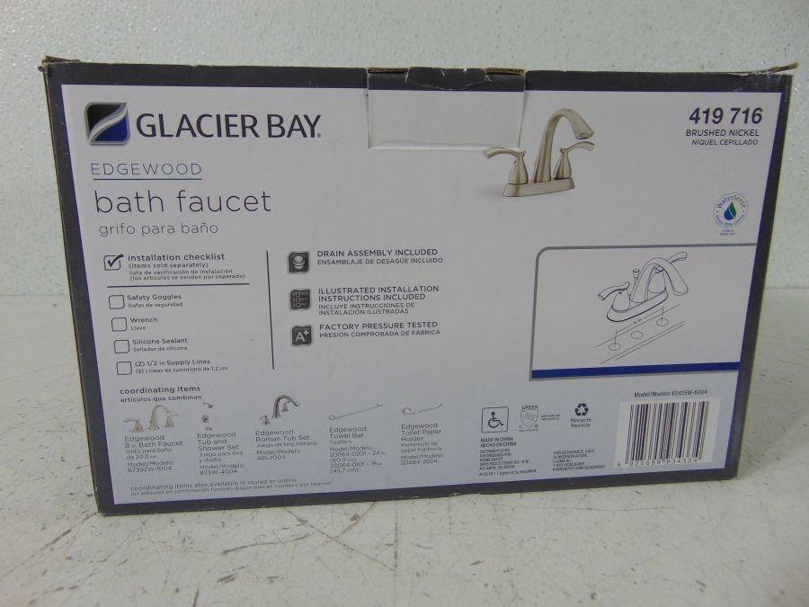 Glacier Bay Edgewood 4 In Centerset 2 Handle High Arc Bathroom