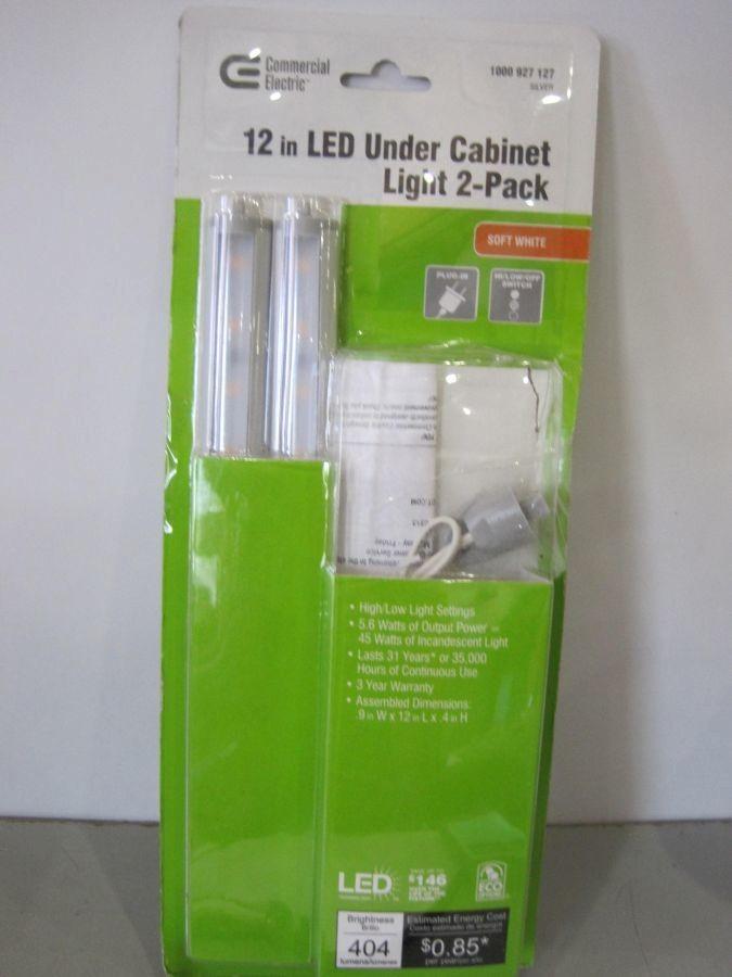 12 Led Under Cabinet Light 2 Pack By Commercial Electric