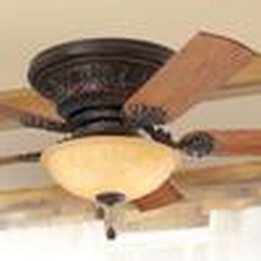 Harbor Breeze Lynstead 52 In Specialty Bronze Indoor Flush Mount Ceiling Fan With Light Kit