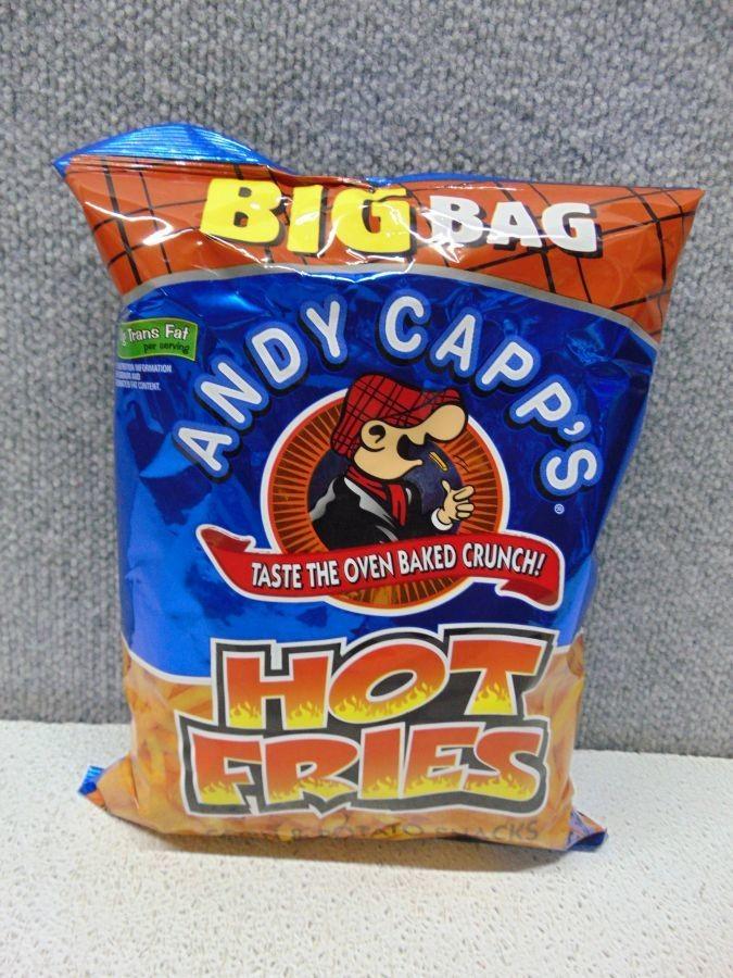 Andy Capp's Hot Fries Corn & Potato Snacks, Big Bag - 8 oz