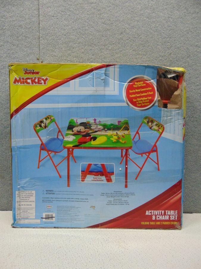 Mickey mouse erasable activity 2025 table and chairs playset