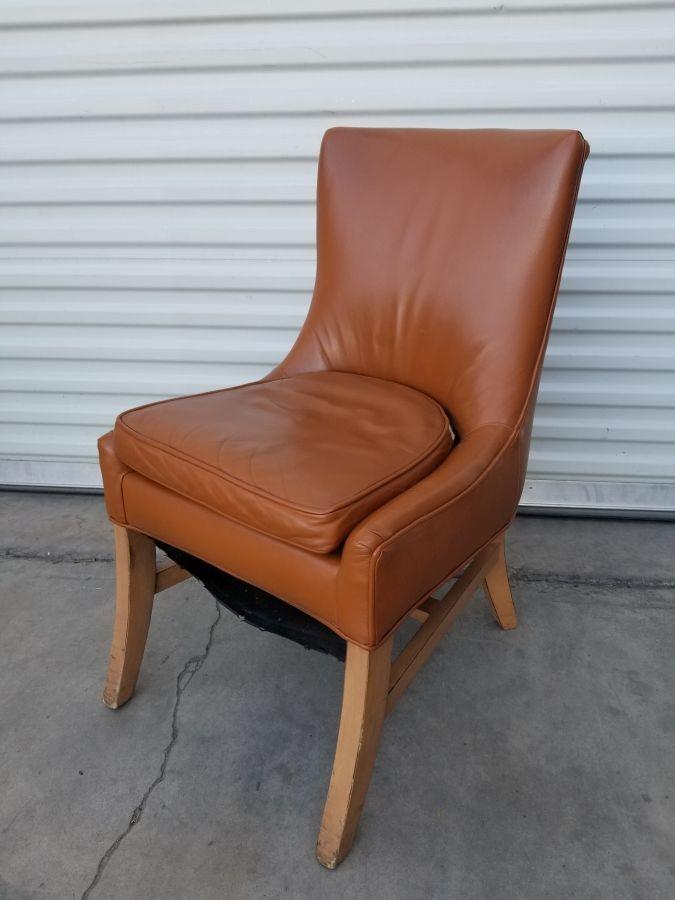 Lockhart Tan Leather Chair