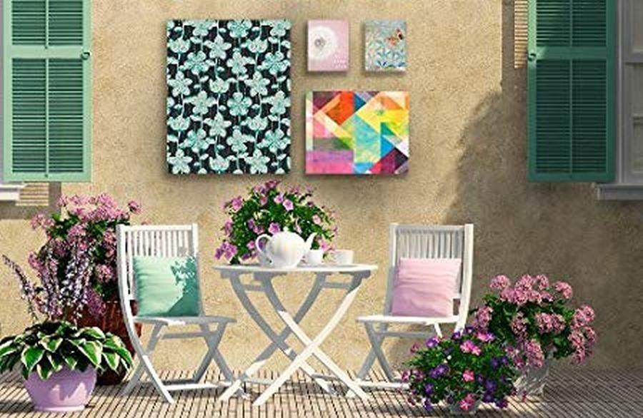 Kess Inhouse Julia Grifol My Grey Spotted Flower Outdoor Canvas Wall Art X 24 Gray Auction Auction Tucson