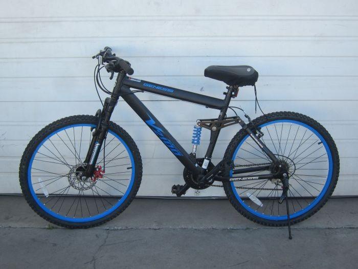 genesis v2100 mountain bike blue